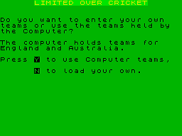 Limited over Cricket (1983)(CRL Group)